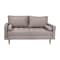 Flash Furniture Slate Gray Faux Linen Upholstered Tufted Loveseat IS-PL100-GY-GG - alternate 2